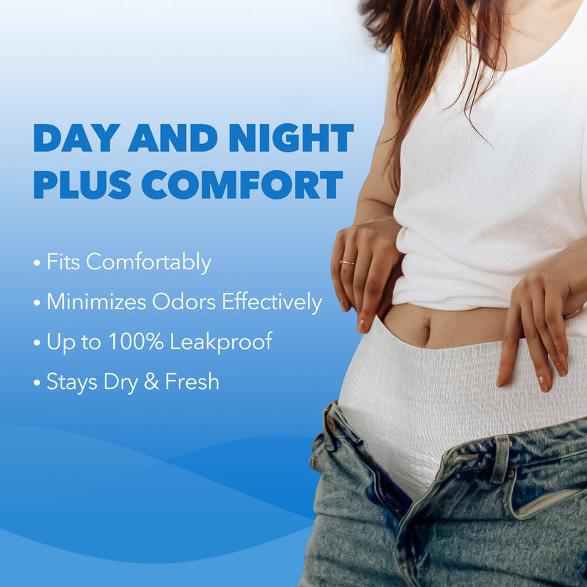 SUNKISS TrustPlus Incontinence Pants for Men and Women, Adult Pull Ups, Disposable Protective Underwear, Maximum Absorbency, Odour Control, Small/Medium, 16 Count