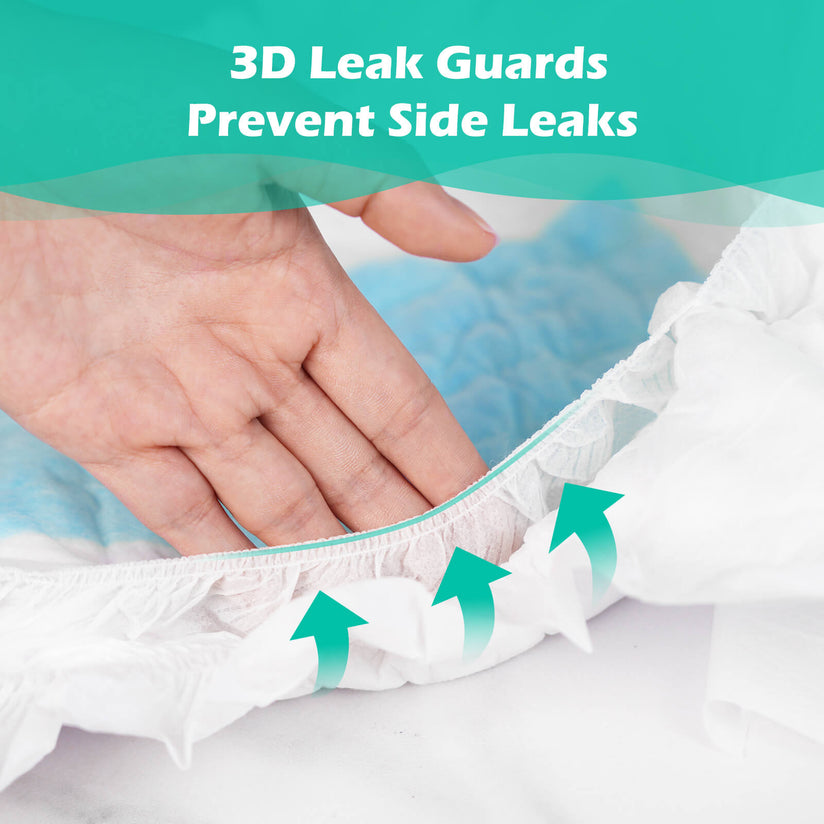 SUNKISS Super-Absorbent Adult Diaper Disposable With Tabs, Unisex