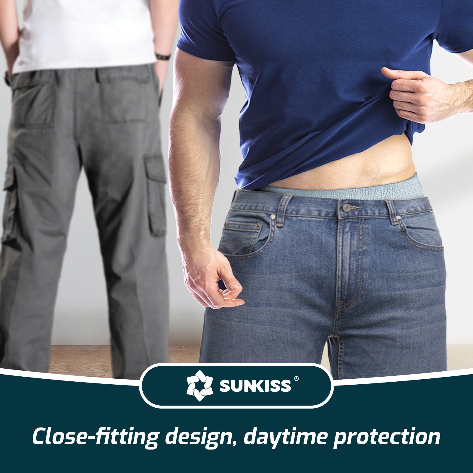 SUNKISS Incontinence Underwear for Men, Daytime Disposable Adult Pull Ups, Mens Protective Briefs with Maximum Absorbency