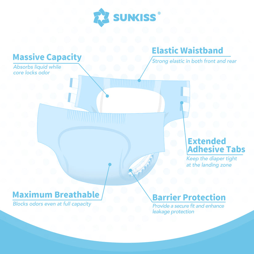 SUNKISS Masterpiece Adult Diapers With Tabs