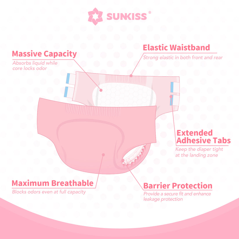 SUNKISS Masterpiece Adult Diapers With Tabs