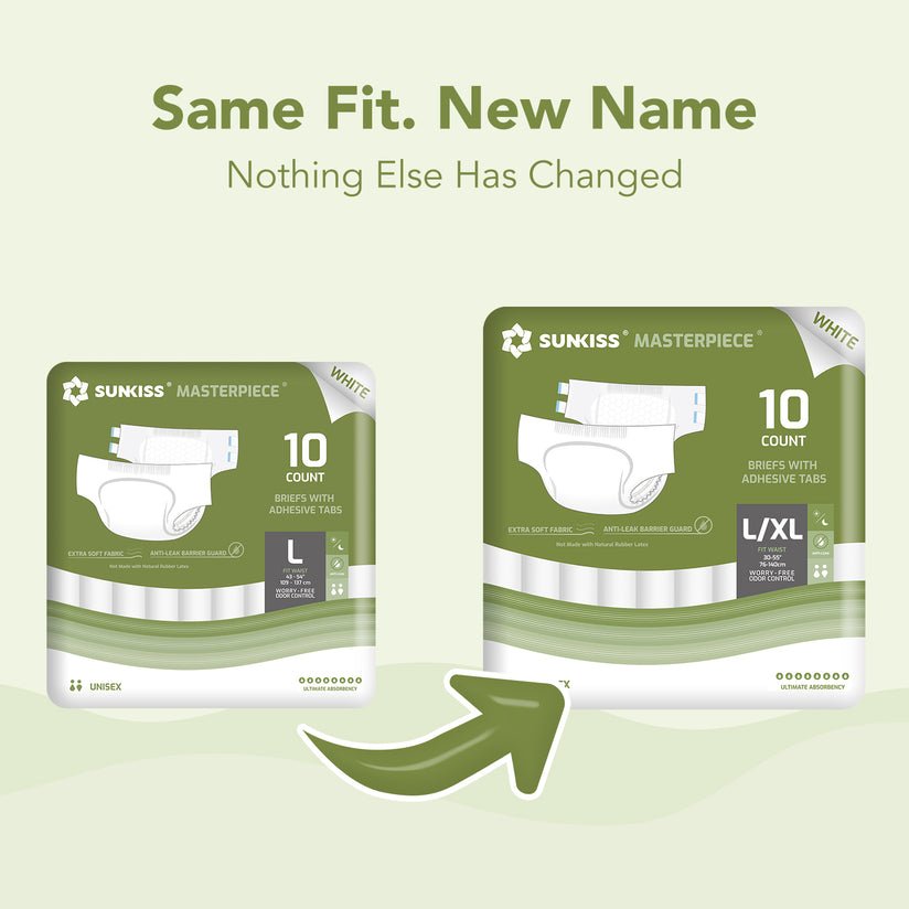 SUNKISS Masterpiece® Adult Diapers With Tabs