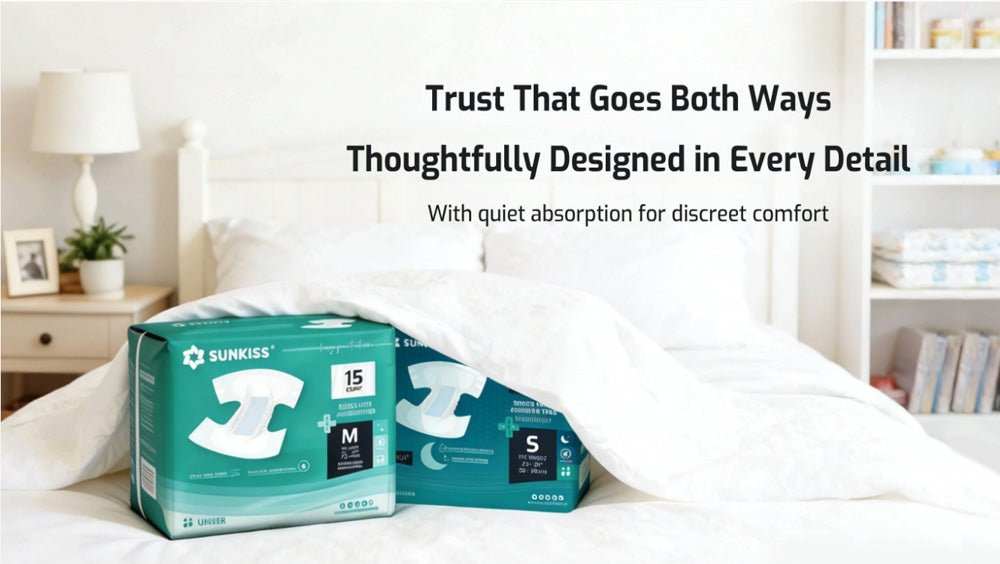 SUNKISS TRUSTPLUS Series Adult Diapers - Rapid Absorption and Quiet Care