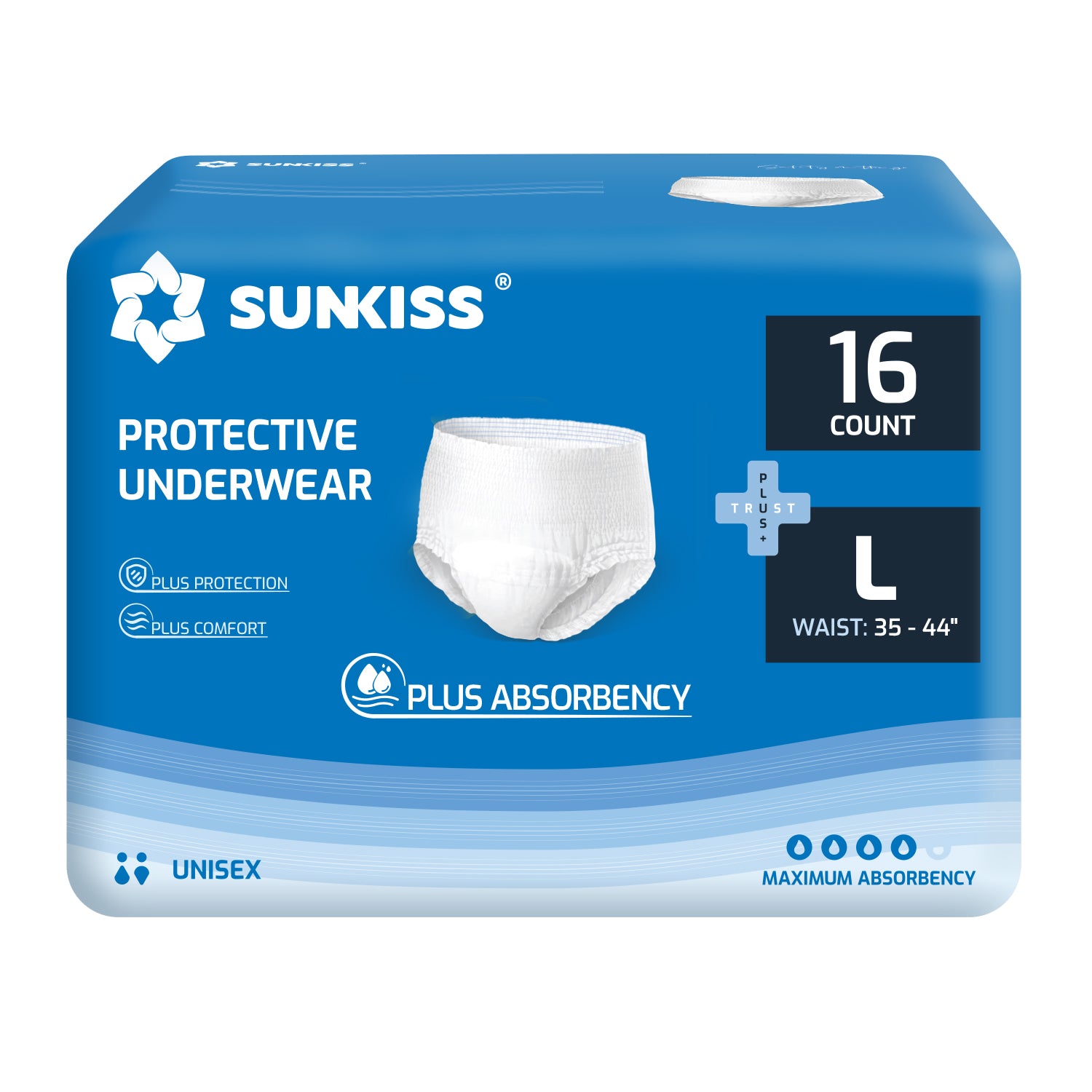 SUNKISS TrustPlus® Protective Underwear Disposable, Unisex