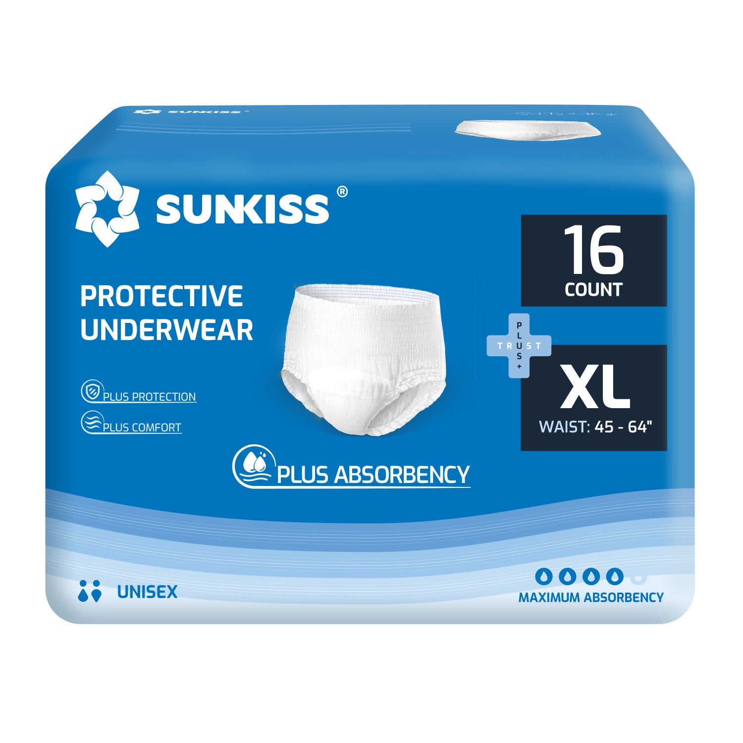 SUNKISS TrustPlus® Protective Underwear Disposable, Unisex