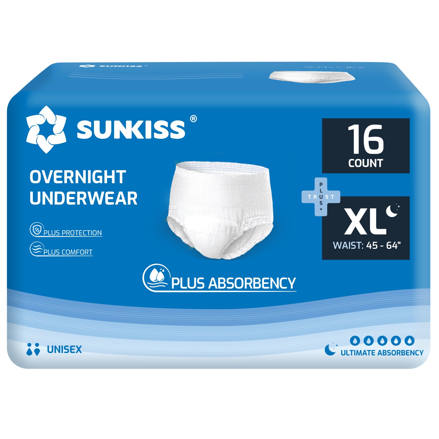 SUNKISS TrustPlus® Protective Underwear Disposable, Unisex