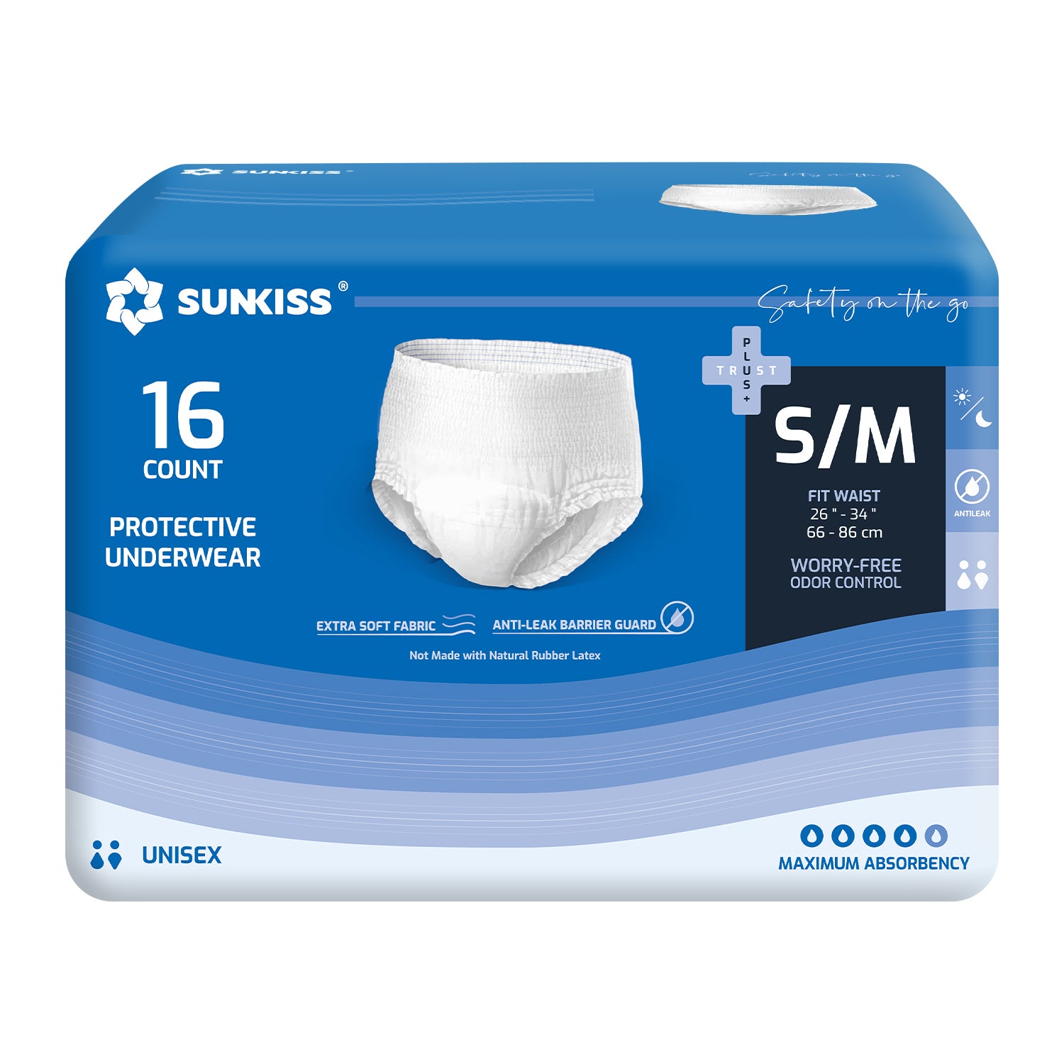 SUNKISS TrustPlus® Protective Underwear Disposable, Unisex