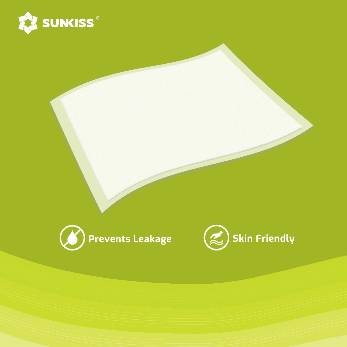 SUNKISS TrustPlus+ 36" x 36" Einweg-Inkontinenzunterlagen