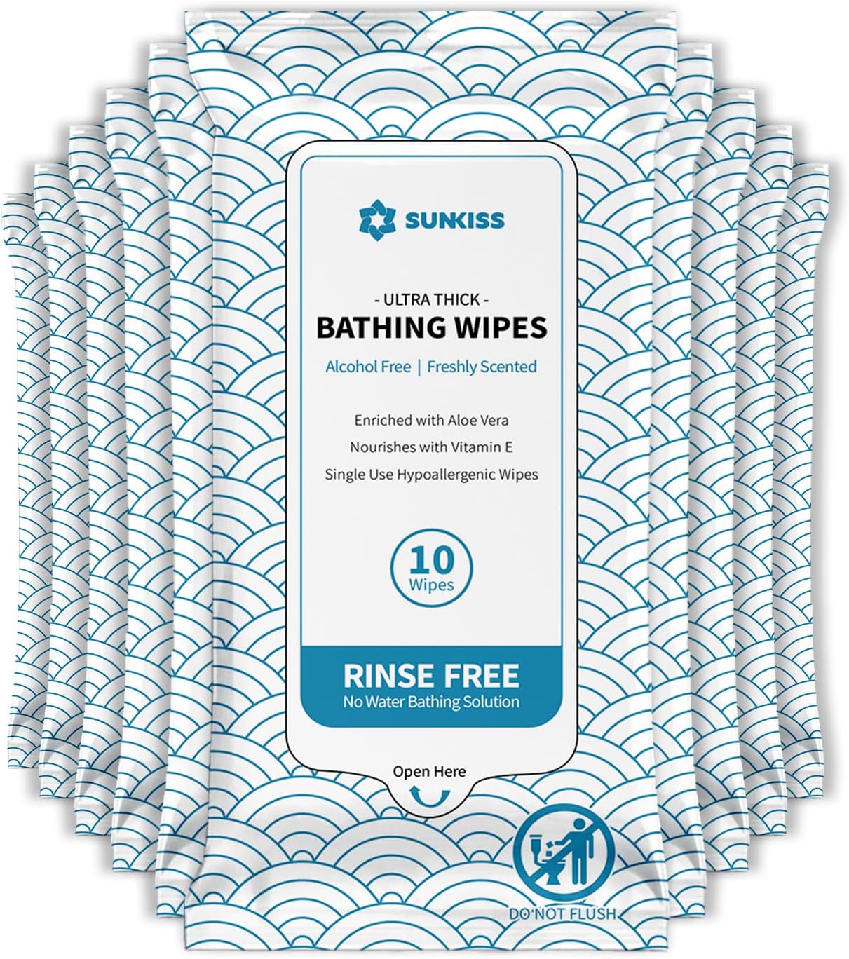 Sunkiss Ultra Thick Bathing Wipes