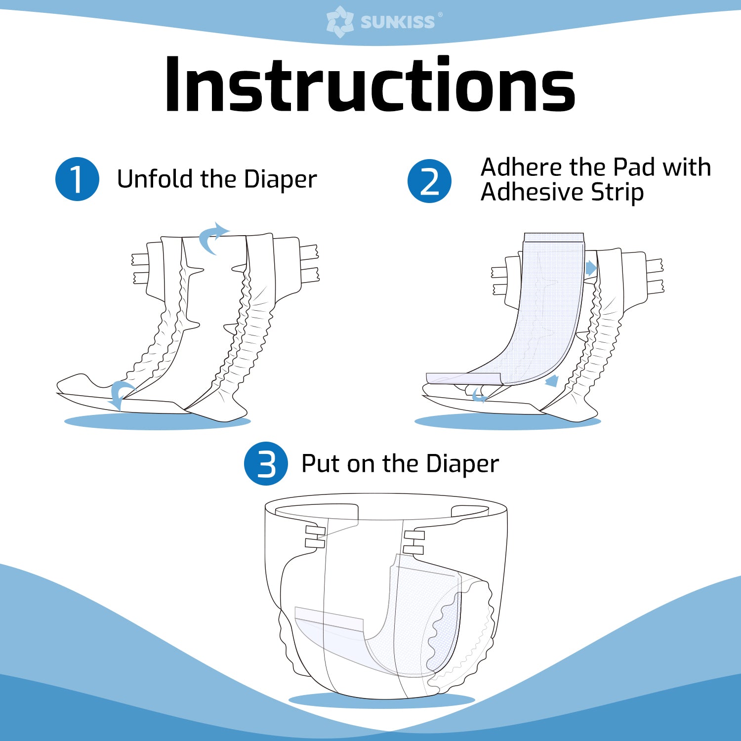 SUNKISS Secure Booster Pads, Maximum Absorbency