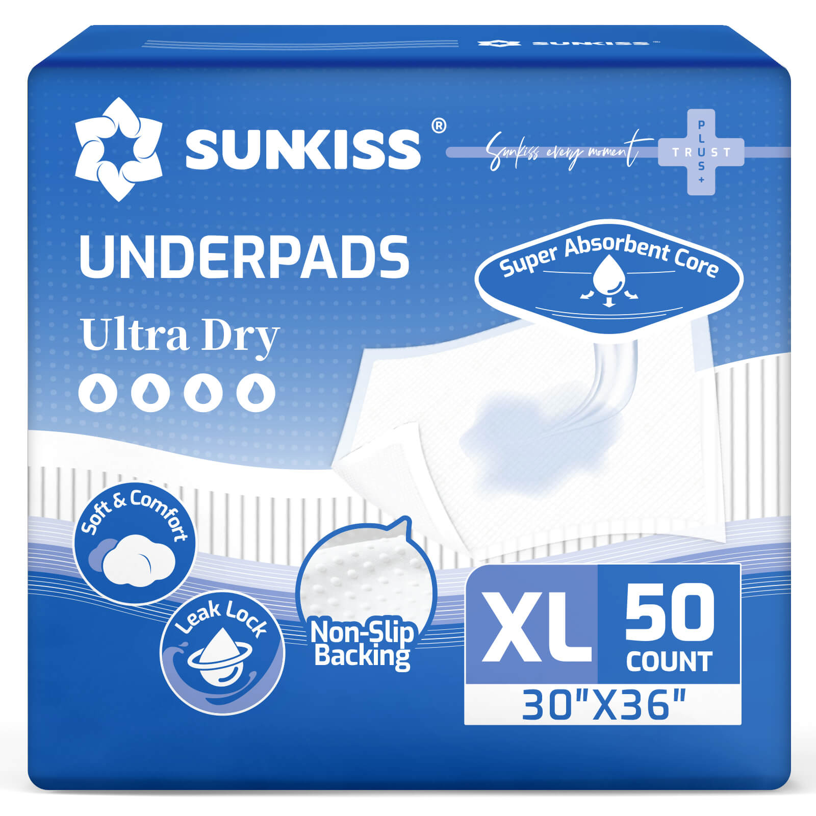SUNKISS Super Absorbent Disposable Underpads