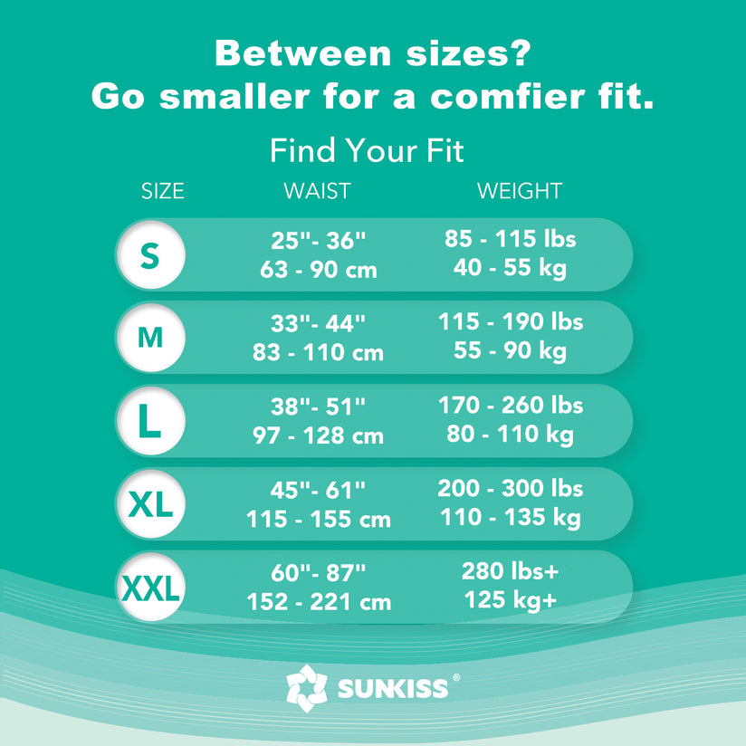 SUNKISS Super-Absorbent Adult Diaper Disposable With Tabs, Unisex