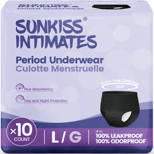 SUNKISS disposable period underwear black icon