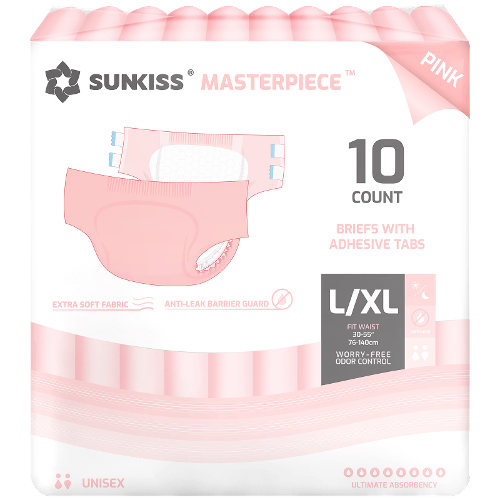 SUNKISS Masterpiece pink adult diapers with tabs icon