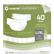 SUNKISS Masterpiece white adult diapers with tabs icon